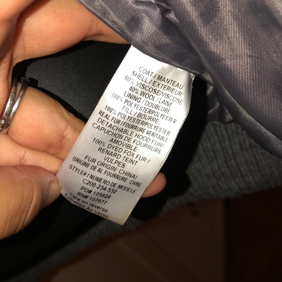 RARE Alice + Olivia wool fox fur sequin vest - Picture 6 of 8